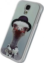 Samsung Galaxy S4 Hoesje - Xccess - Metal Plate Serie - Aluminium Backcover - Funny Ostrich - Hoesje Geschikt Voor Samsung Galaxy S4
