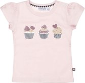 Dirkje Meisjes Shortsleeve Tshirt Cupcakes Pink - 56