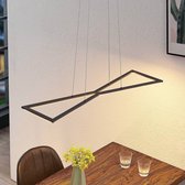 Lindby - LED hanglamp- met dimmer - 1licht - staal, aluminium, siliconen - zandgrijs - Inclusief lichtbron