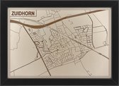 Houten stadskaart van Zuidhorn