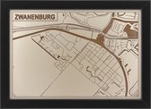 Houten stadskaart van Zwanenburg