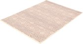 Ember Zilver/Roze tapijt - 170 x 120 cm
