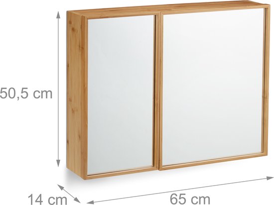 Klein kasten 4 planken Hangend Met spiegel kopen? | Tot 29