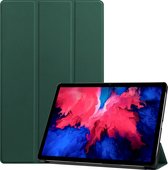 Lenovo Tab P11 Hoes Luxe Hoesje Book Case Cover - Donkergroen