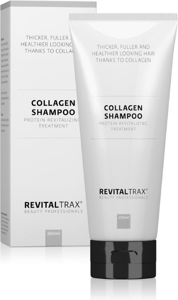 RevitalTrax® Collagen Volume Shampoo - 200 ml - Meer Volume - Glanzend Haar - Volumeboost - Verstevigt - Verzorgt - Vermindert gespleten punten