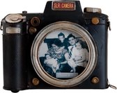 Fotolijst 18*4*15 cm / 11*11 cm Zwart Ijzer Rond Fotokader Wissellijst Foto Frame