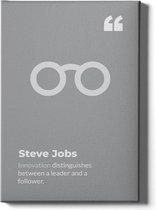 Walljar - Steve Jobs - Muurdecoratie - Canvas schilderij