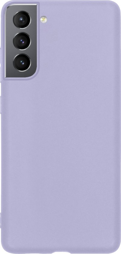 Coque Samsung Galaxy S22 Siliconen Lilas - Coque Arrière Samsung Galaxy S22 Silicone Lilas - Coque Samsung Galaxy S22 Siliconen Cover Lilas - 2 Pièces