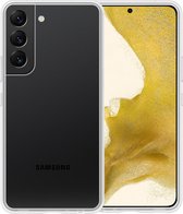 Hoesje Geschikt voor Samsung S22 Hoesje Siliconen Case - Hoes Geschikt voor Samsung Galaxy S22 Hoes Siliconen - Transparant