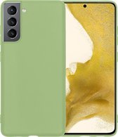 Samsung S22 Hoesje Siliconen Cover - Samsung Galaxy S22 Case Hoes - Groen