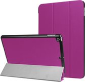 Apple iPad 6 9.7 (2018) Hoes - Mobigear - Tri-Fold Serie - Kunstlederen Bookcase - Paars - Hoes Geschikt Voor Apple iPad 6 9.7 (2018)