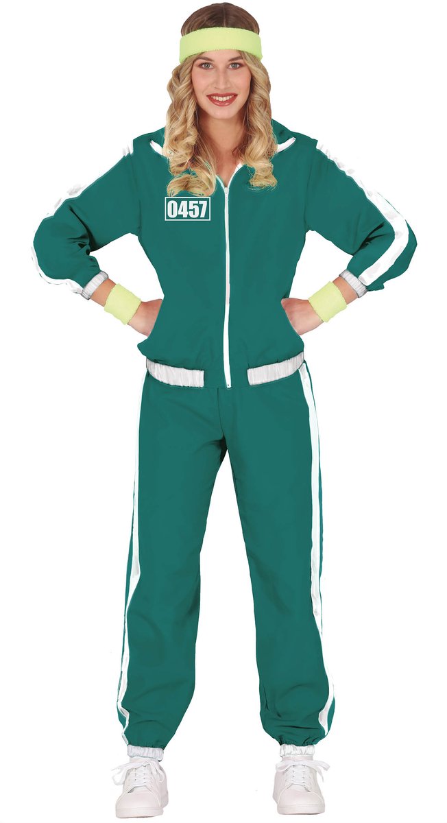 Squid Game Deelnemer Kostuum Dames - Maat L