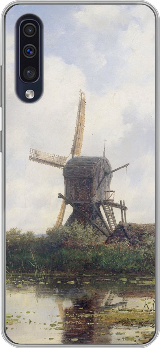 Telefoonhoesje Geschikt voor Samsung Galaxy A30s hoesje - Schilderij - Molen - Oude meesters - Siliconen Telefoonhoesje Telefoonhoesje