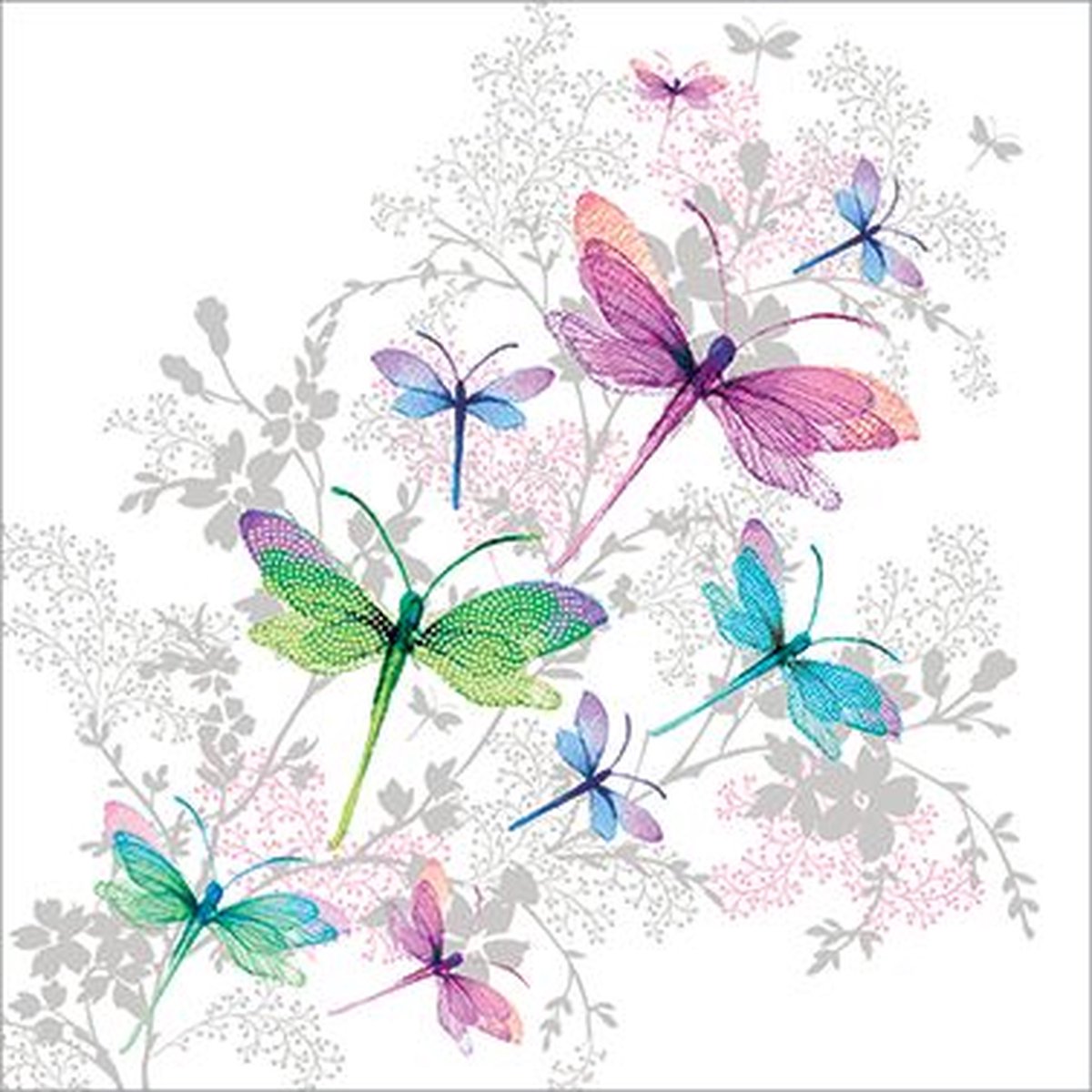 PPD - Lunch servetten - Dragonfly Groove