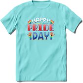 Pride Day | Pride T-Shirt | Grappig LHBTIQ+ / LGBTQ / Gay / Homo / Lesbi Cadeau Shirt | Dames - Heren - Unisex | Tshirt Kleding Kado | - Licht Blauw - XL