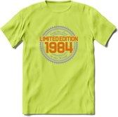1984 Limited Edition Ring T-Shirt | Zilver - Goud | Grappig Verjaardag en Feest Cadeau Shirt | Dames - Heren - Unisex | Tshirt Kleding Kado | - Groen - XL