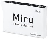 Miru 1month Toric - Sterkte -2.25 - Cilinder -1.75 - As 160 - 6 pack - Maandlenzen - BC 8.60 - Torische contactlenzen