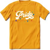 Pride T-Shirt | Grappig LHBTIQ+ / LGBTQ / Gay / Homo / Lesbi Cadeau Shirt | Dames - Heren - Unisex | Tshirt Kleding Kado | - Geel - XXL