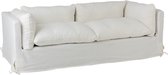 J-Line Zetel 2/3 Personen Berk/Textiel Wit