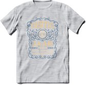 30 Jaar Legendarisch Gerijpt T-Shirt | Royal Blue - Ivoor | Grappig Verjaardag en Feest Cadeau Shirt | Dames - Heren - Unisex | Tshirt Kleding Kado | - Licht Grijs - Gemaleerd - XL