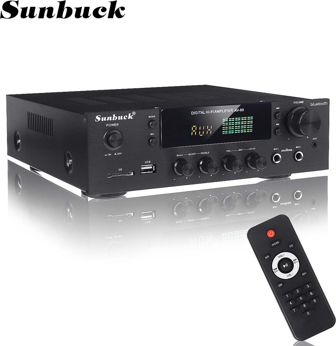 Sunbuck - Amplificateur Audio Sans Fil - Récepteur Audio Bluetooth -  Comprend
