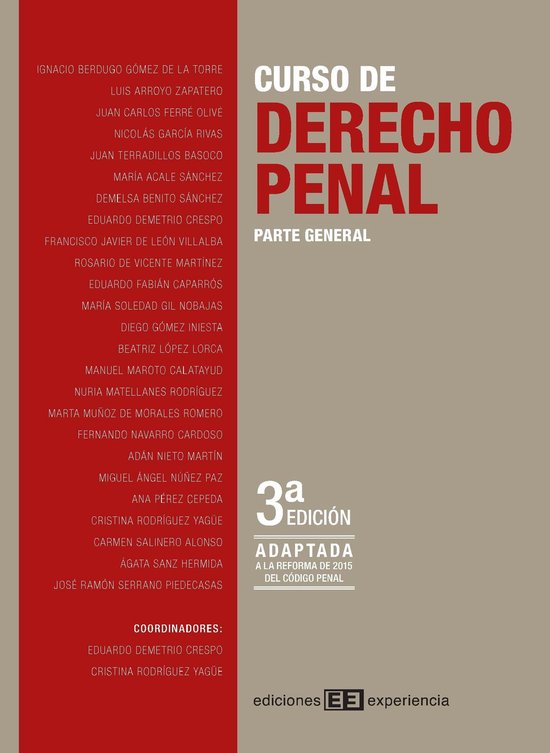 Boek cover Curso de Derecho Penal. Parte General. 3ª Edición (ePub) van Ignacio Berdugo GÓMez de La Tor (Onbekend)