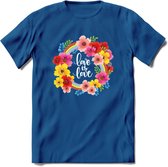 Love Is Love | Pride T-Shirt | Grappig LHBTIQ+ / LGBTQ / Gay / Homo / Lesbi Cadeau Shirt | Dames - Heren - Unisex | Tshirt Kleding Kado | - Donker Blauw - XL