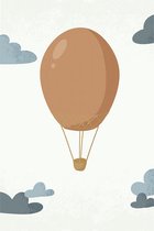 Aluminium Schilderij Born to be Free Luchtballon