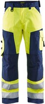 Blaklader Werkbroek High Vis zonder spijkerzakken 1566-1811 - High Vis Geel/Marineblauw - D128