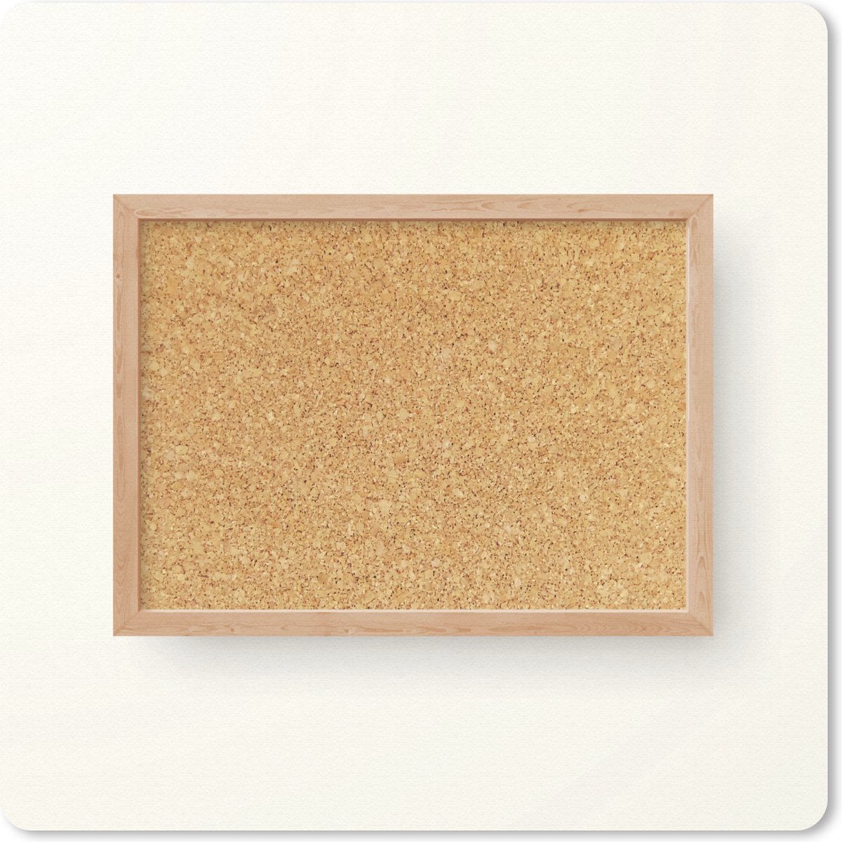 Muismat 30x30 cm - Mousepad Een klein bordje met een kurkstructuur - Muismatten