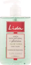 Lida Jabón 100% Natural Manos Glicerina Y Aloe Vera 250 Ml