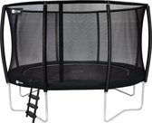 Etan Premium Trampoline Combi Deluxe - ⌀ 427 cm / 14ft - Zwart - Rond - Incl. Deluxe Veiligheidsnet & Ladder - UV-bestendig Randkussen