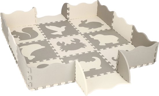 SPRINGOS Tapis Puzzle Tapis de Jeu 26 Puzzles Lettres colorées Tapis d'apprentissage pour bébés 170 x 150 x 1 cm Mousse EVA