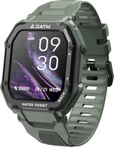 Smartwatch Rankos C16 - sporthorloge groen siliconen bandje - Fitness - Stappenteller - Hartslag - Slaapmonitor - Bluetooth bellen - Bel/message herinnering - Camera Bediening - IP