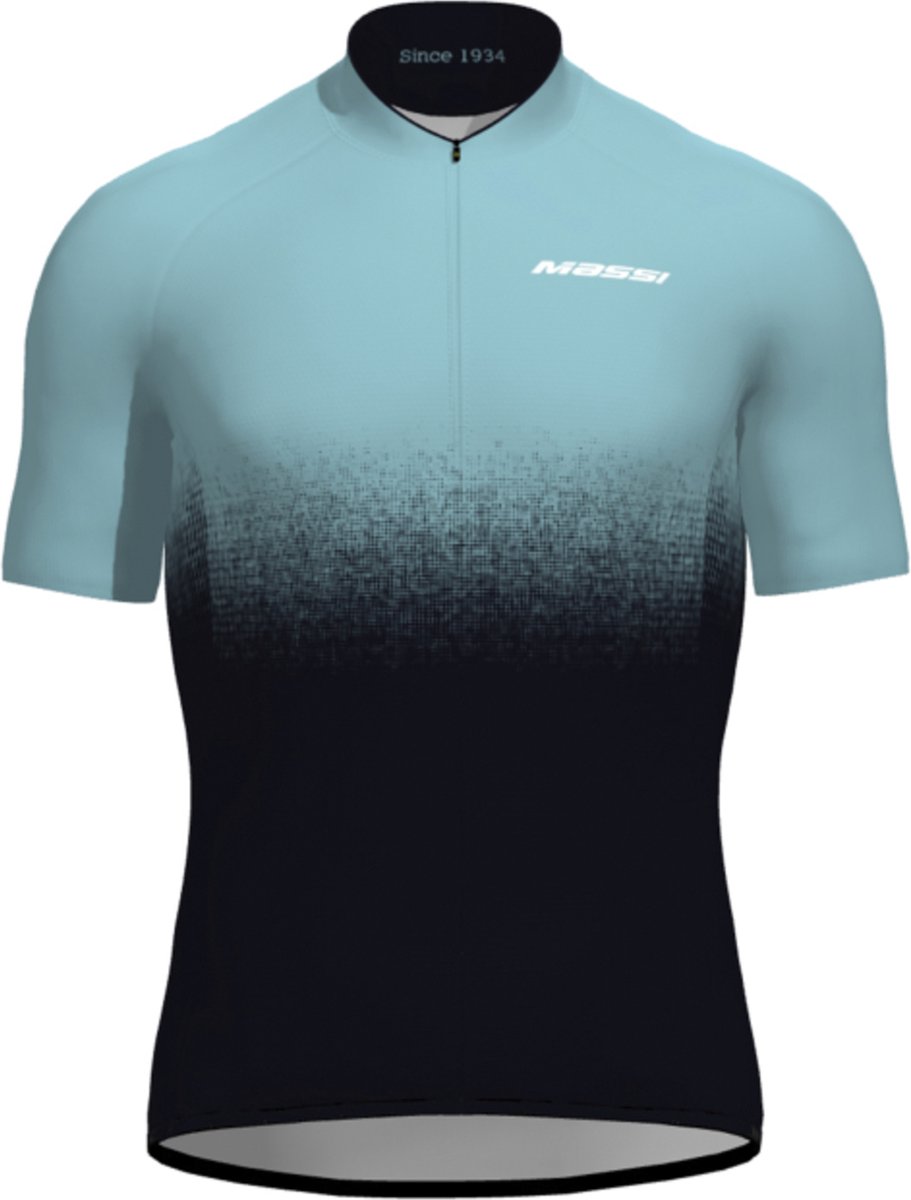 Massi KM Pro fietsshirt dames - turquoise/zwart - korte mouwen - S