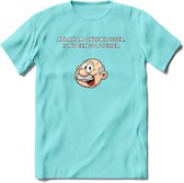 Abraham onze klusser T-Shirt | Grappig Abraham 50 Jaar Verjaardag Kleding Cadeau | Dames – Heren - Licht Blauw - M