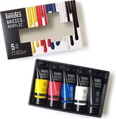 Liquitex Basics - Acrylverf set - 5 kleuren - 118ml