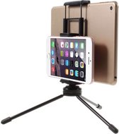 Multi-Functioneel Mini Metalen Tripod Stand Smartphone / Tablet Zwart 70525