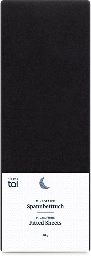 Drap Housse Draps housses - Hoeslaken Housse Microfibre - 200 x 200 x 30cm - Katoen - Zwart