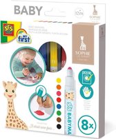 SES - Sophie la Girafe - Babymarkers - stiften - veilige dop - makkelijk uitwasbaar