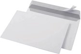 DULA - Enveloppes C6 format A6 blanc - 114 x 162 mm - 250 pièces - Autocollant avec bande adhésive - 80 Grammes