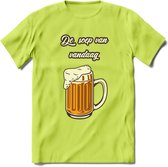 De Soep Van Vandaag T-Shirt | Bier Kleding | Feest | Drank | Grappig Verjaardag Cadeau | - Groen - XXL