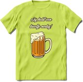 Ik Heb Een Biertje Nodig T-Shirt | Bier Kleding | Feest | Drank | Grappig Verjaardag Cadeau | - Groen - XXL