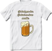 Ik Drink Geen Bier, Ik Drink Een Tarwe Smoothie T-Shirt | Bier Kleding | Feest | Drank | Grappig Verjaardag Cadeau | - Wit - XL