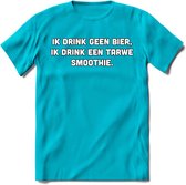Ik Drink Geen Bier, Ik Drink Een Tarwe Smoothie T-Shirt | Bier Kleding | Feest | Drank | Grappig Verjaardag Cadeau | - Blauw - XXL