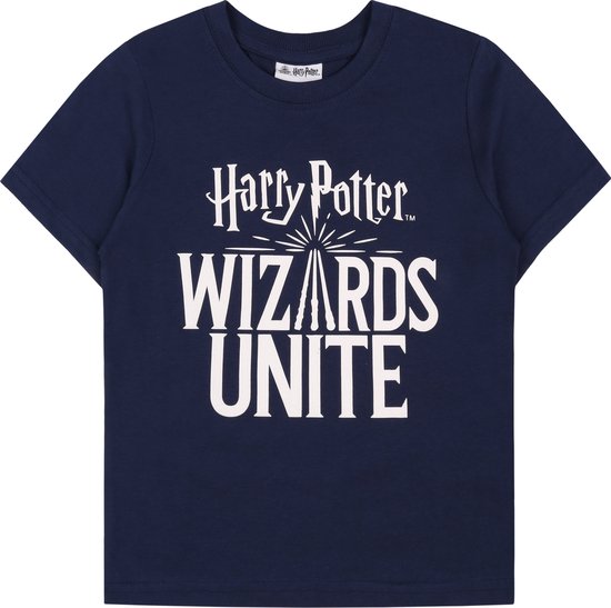 T-shirt bleu foncé imprimé Harry Potter / 140 cm