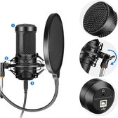 Microfoon Arm -  Flexibel Microfoon Standaard -  Opnamestudio - Statief - Schokbestendig - Muziek Opnemen - Ruisfilter - Geluidsopnames