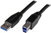 Kabel USB A naar USB B Startech USB3SAB5M            Zwart