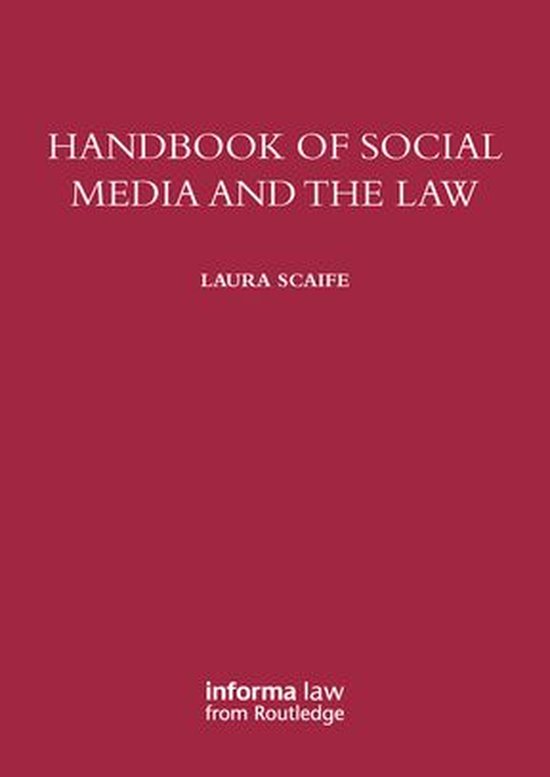 Handbook of Social Media and the Law - cover