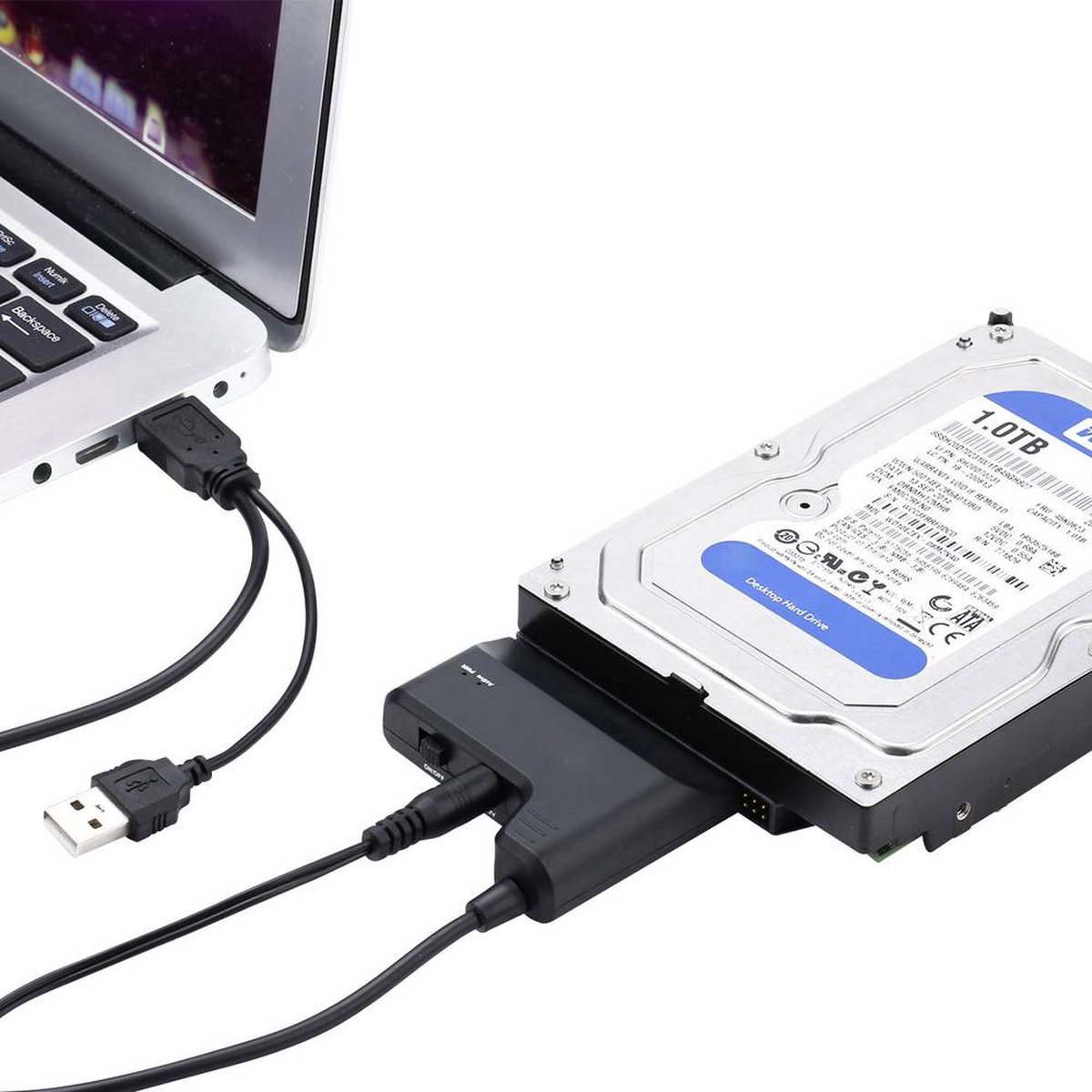 Renkforce Harde schijf Adapter [1x USB-A 2.0 stekker - 1x  SATA-combi-stekker... | bol.com